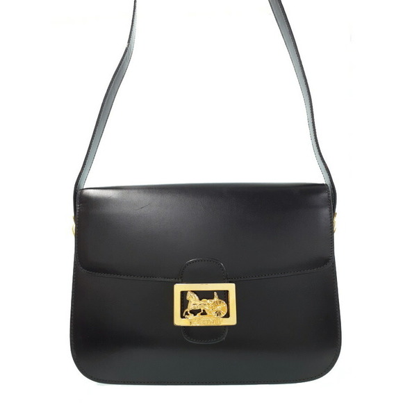 Celine Buckle Bag Leather Shoulder Carriage - Picture 1 of 8